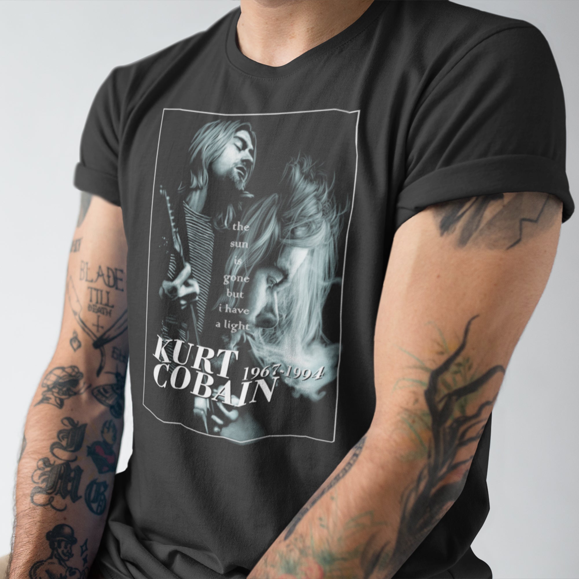 Nirvana- Kurt Cobain Unisex T-Shirt - Back View