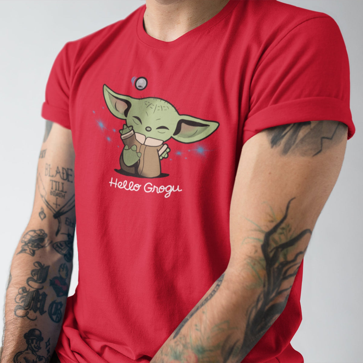 Star Wars: Hello Grogu Unisex T-Shirt — back view