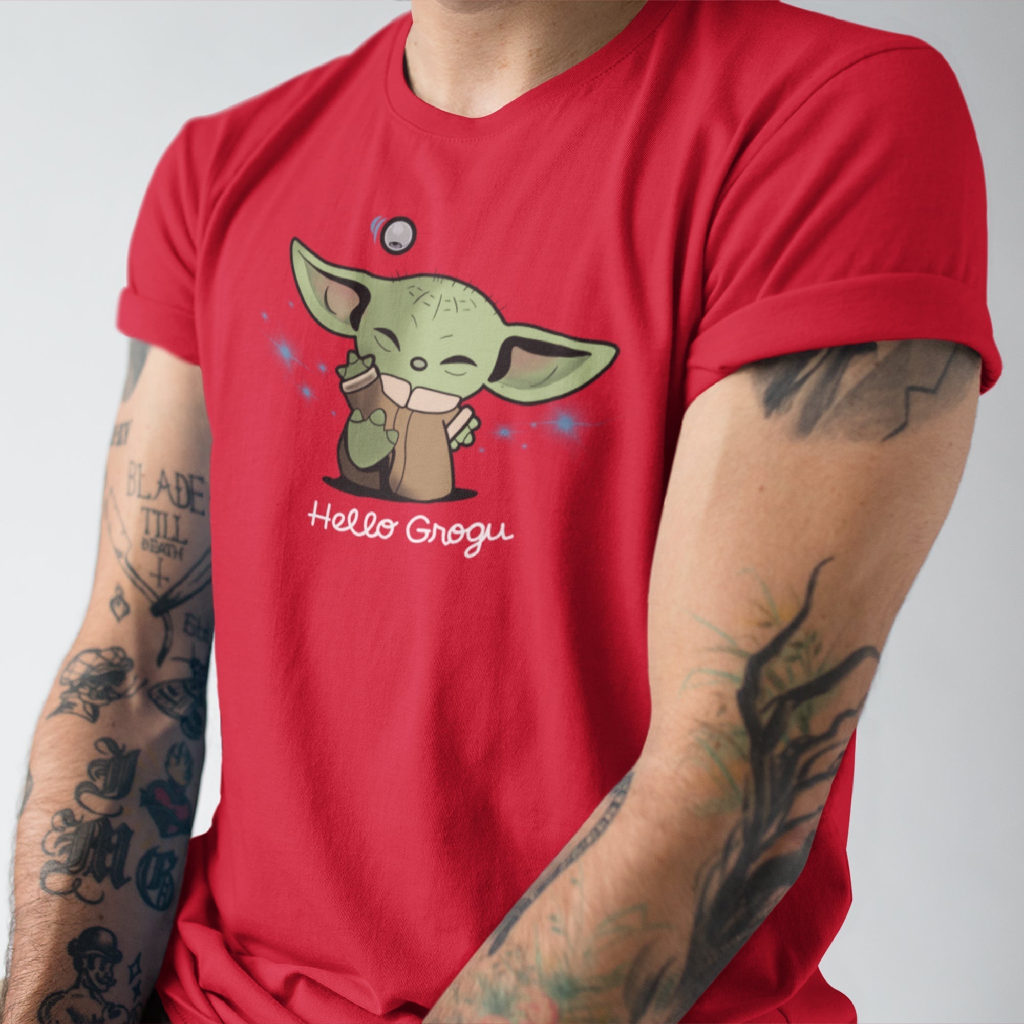 Star Wars: Hello Grogu Unisex T-Shirt — back view