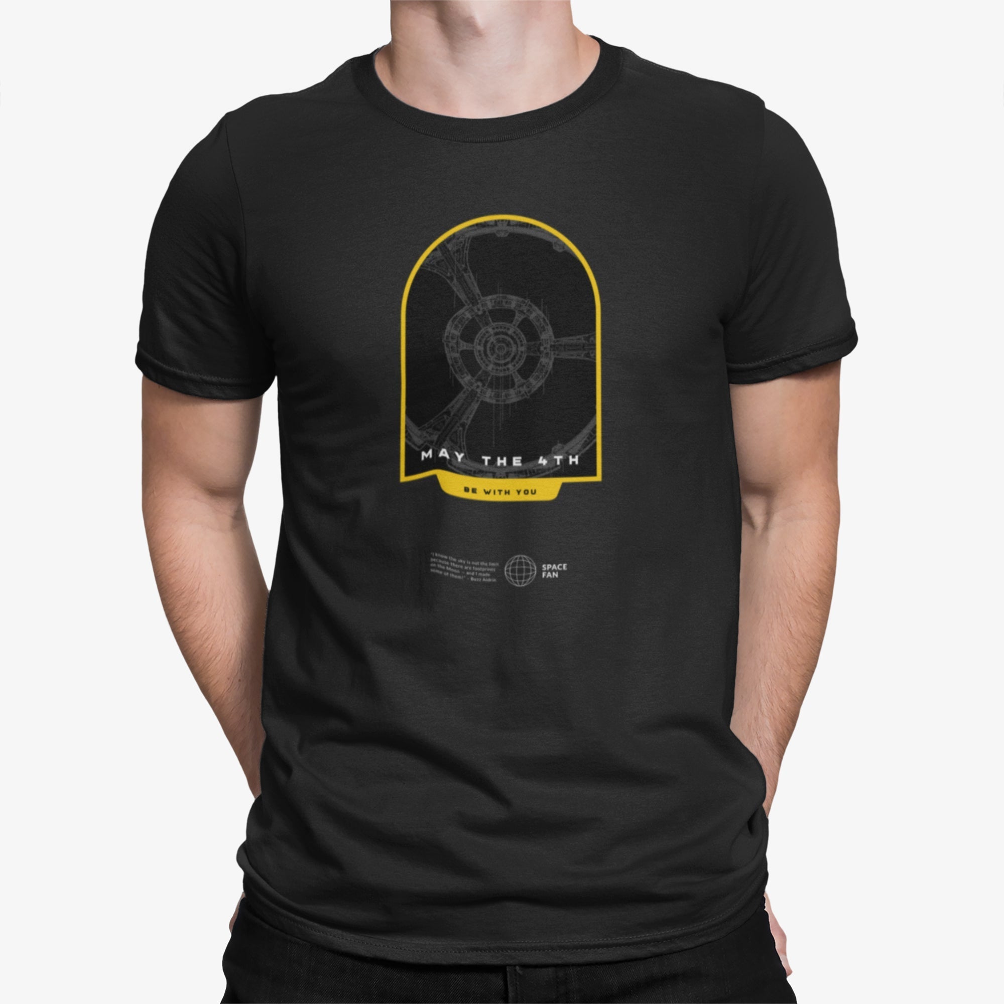 May The 4th Blueprint Arch Tee — front view