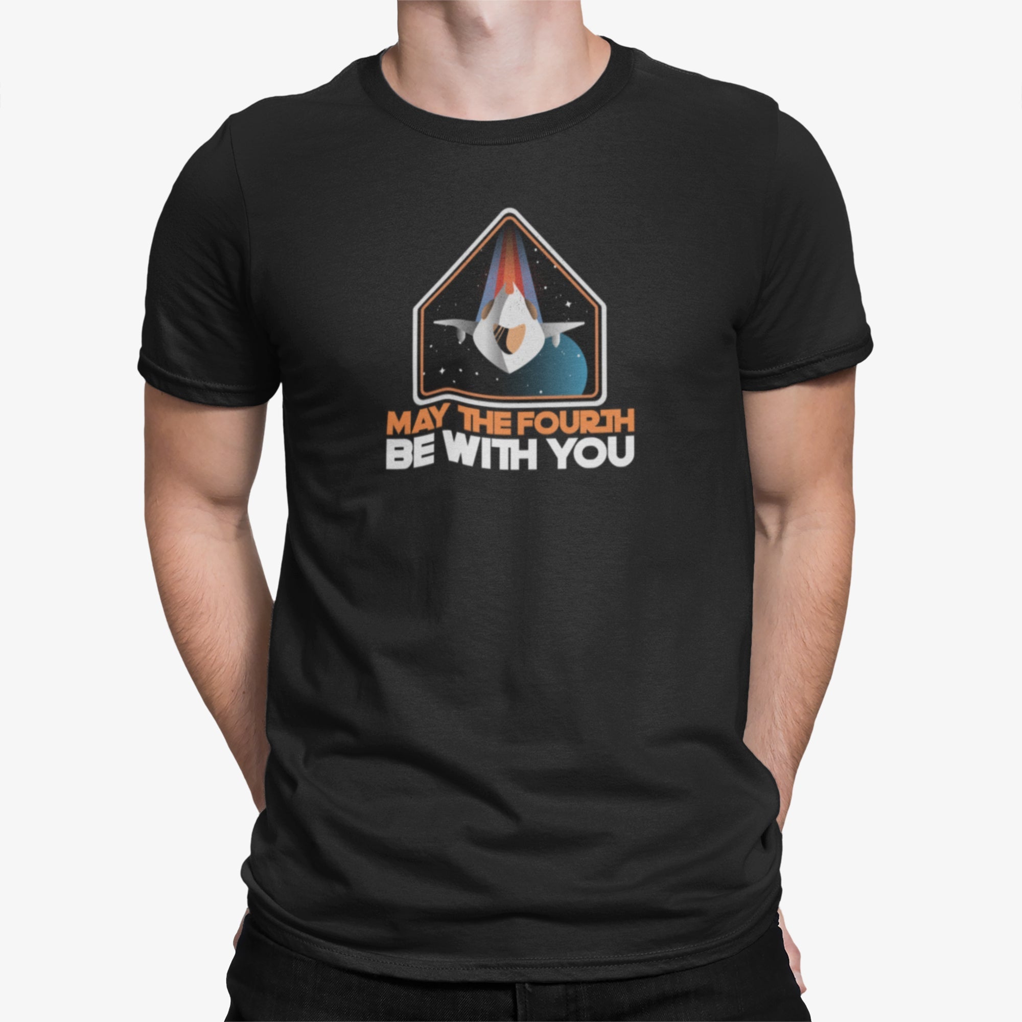 May The Fourth Starship Patch Tee — front view