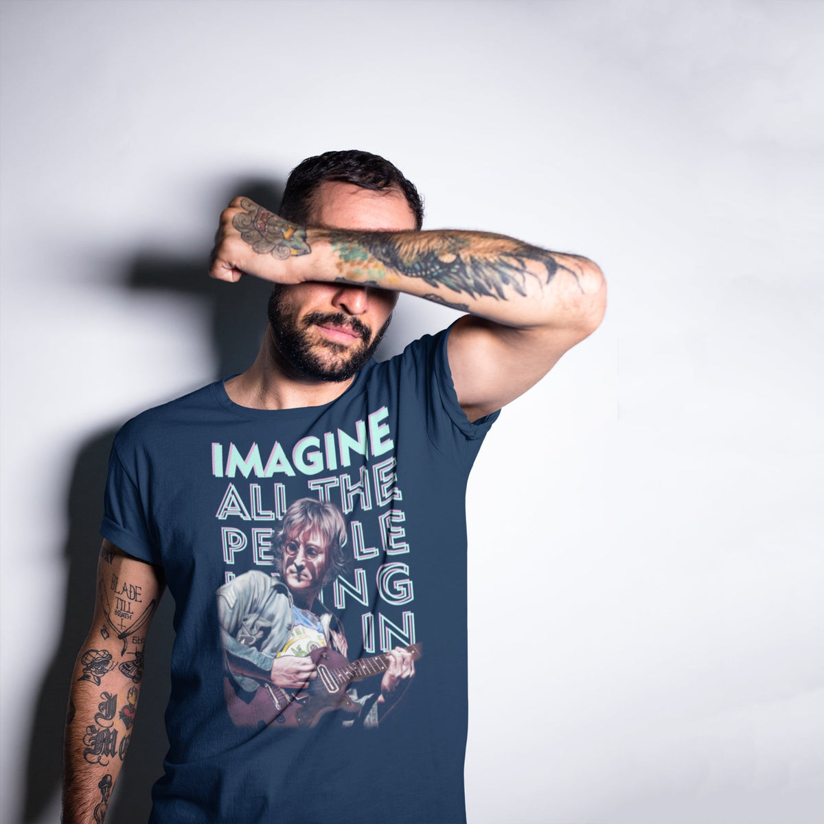 The Beatles: Imagine Unisex T-Shirt — side view