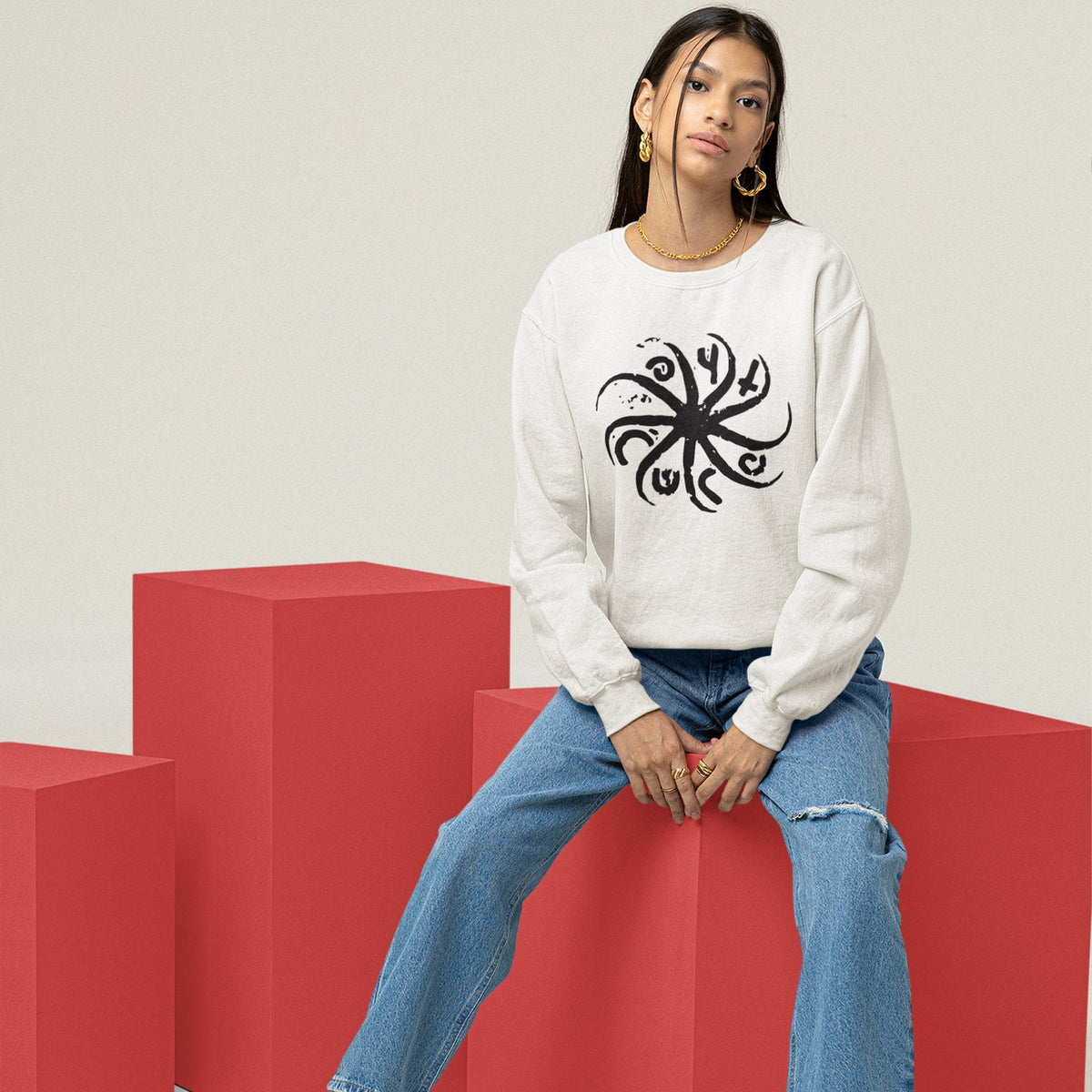 The Cure Spiral Emblem Sweatshirt — product photo 8