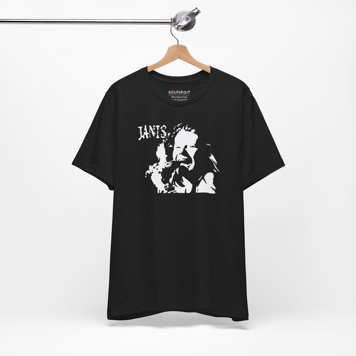 Janis Joplin Silhouette Tee - Unisex Music Icon Shirt | Soulskart - Side View
