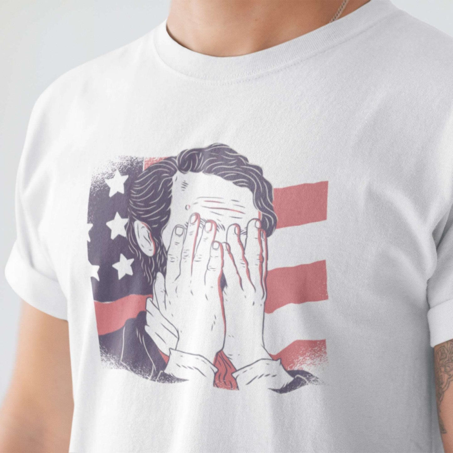 Abraham Lincoln facepalm funny tee, unisex