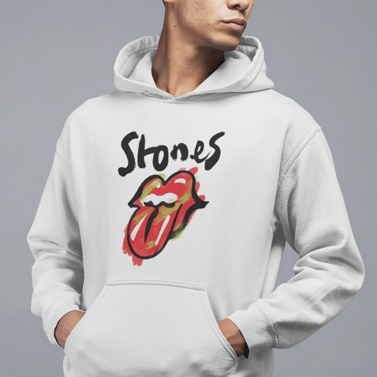 Rolling Stones Painted Tongue Hoodie — product photo 2