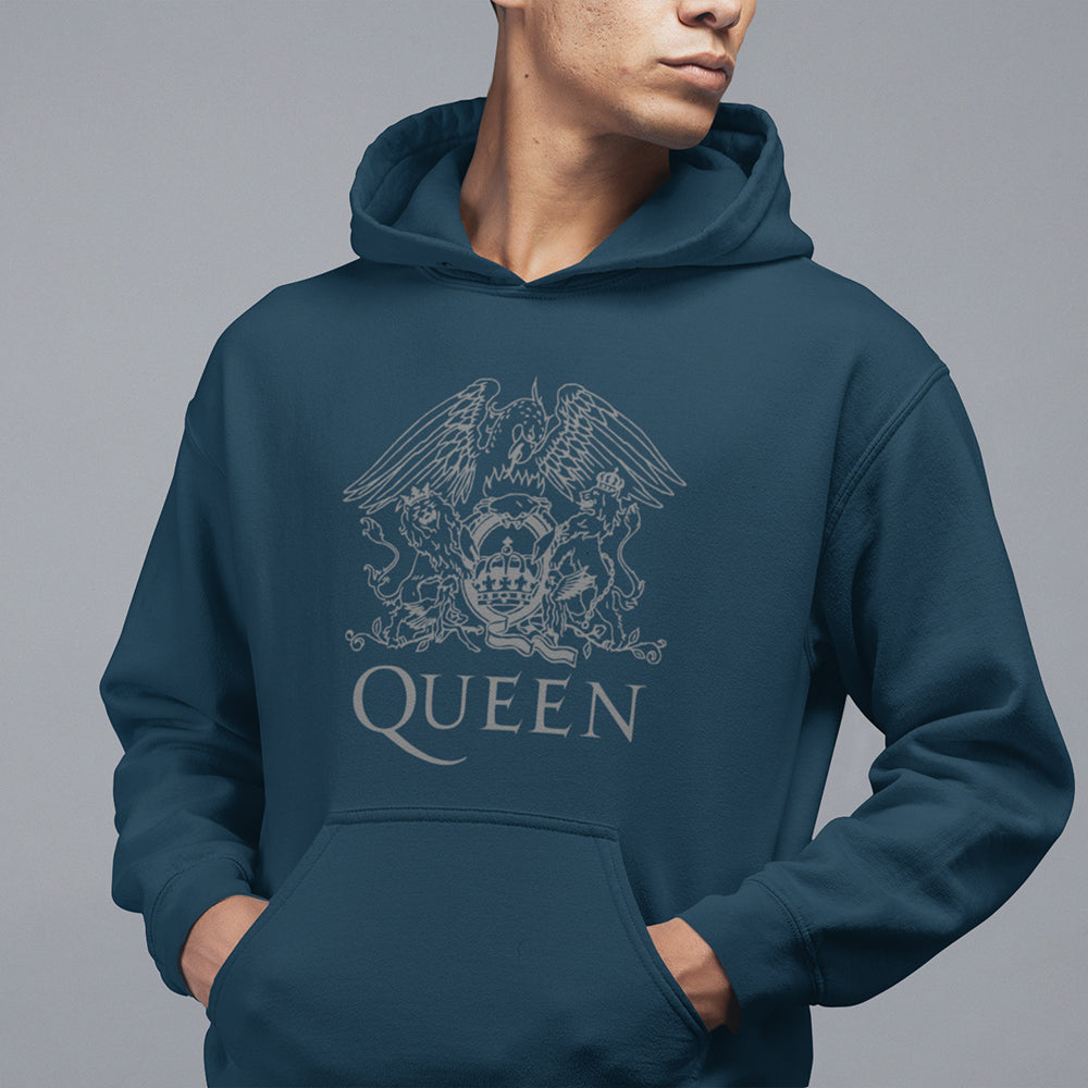 Queen Royal Crest Hoodie — Teal — product photo 2