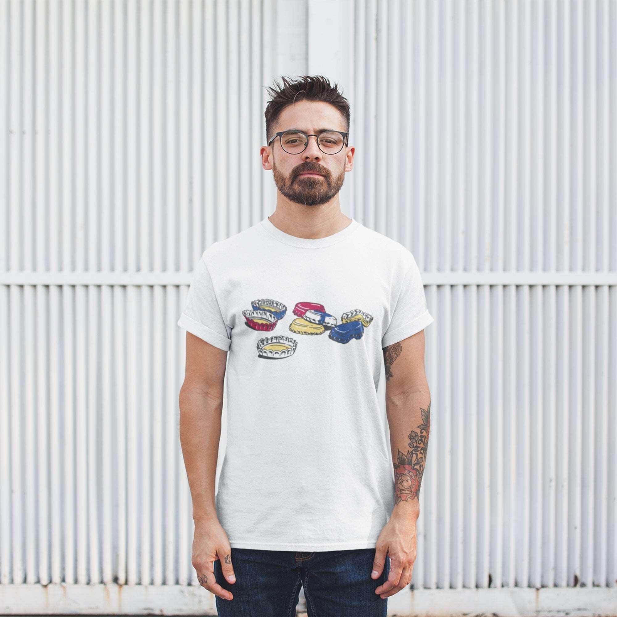 Beer Caps Funny Unisex T-Shirt