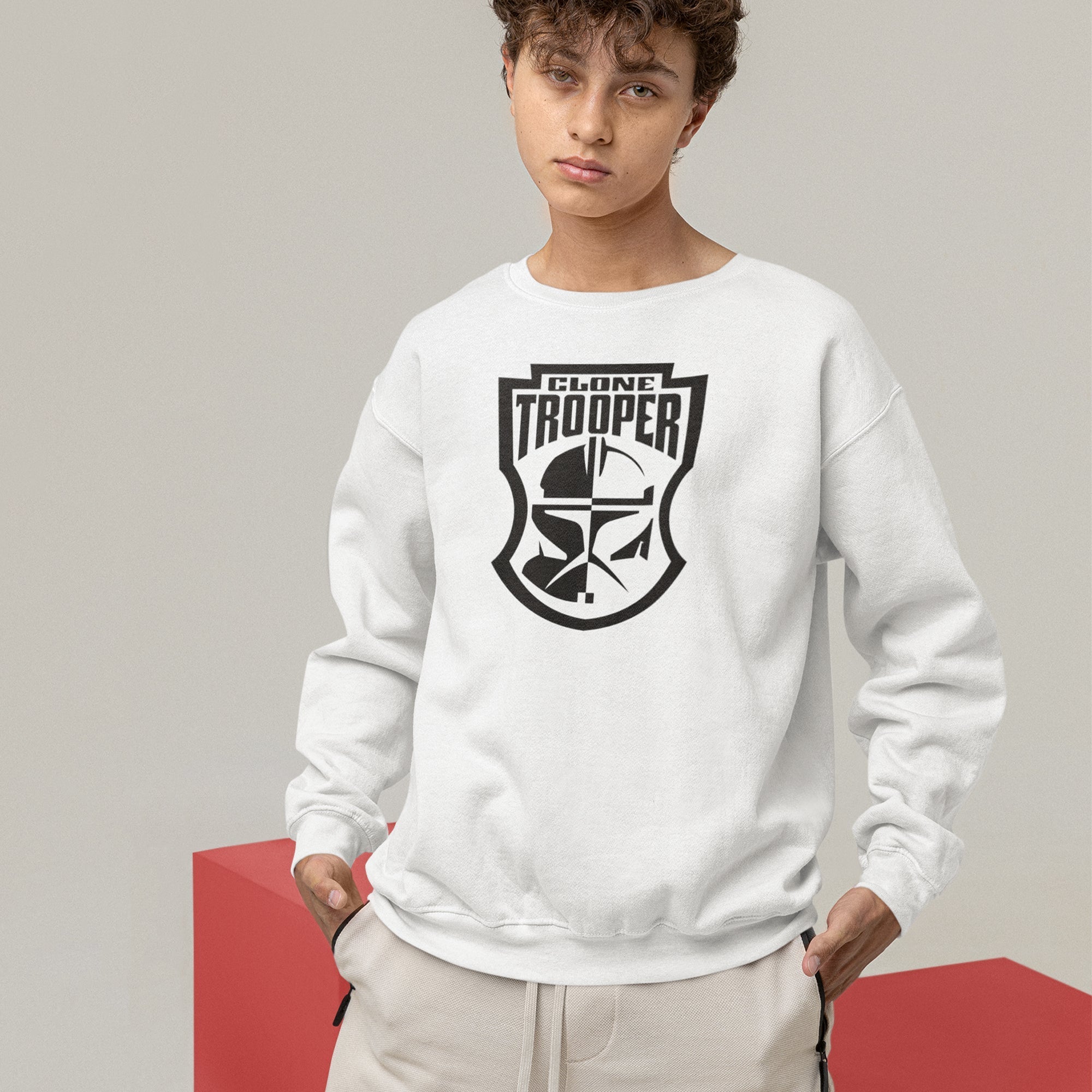 Star Wars Clone Trooper Unisex Premium Sweatshirt — detail shot