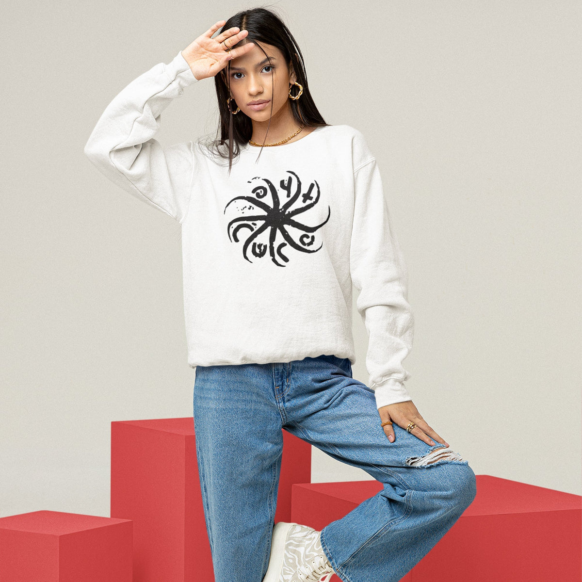The Cure Spiral Emblem Sweatshirt — product photo 6