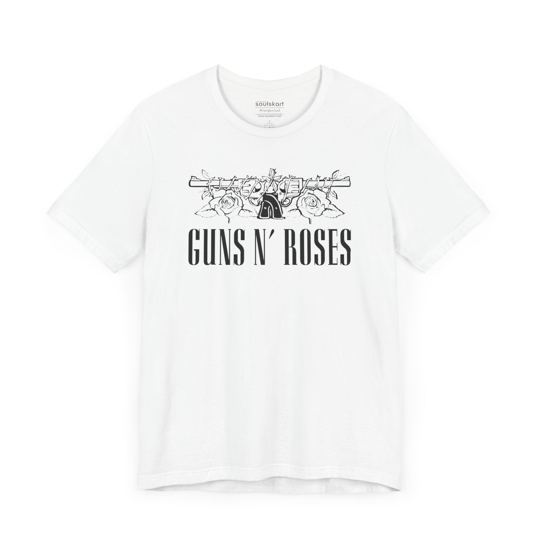 Guns N' Roses Classic Rock Tee - Unisex Music Band T-Shirt - Side View