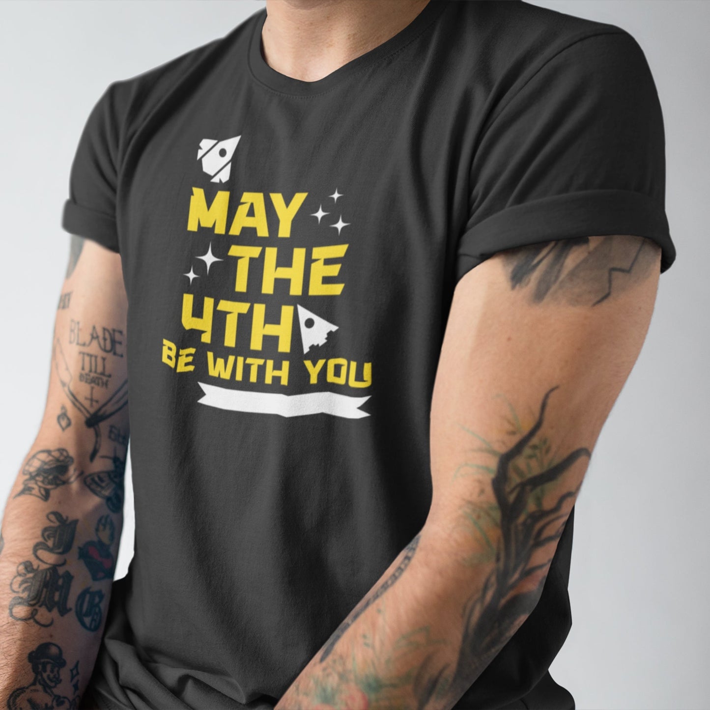 May The 4th Be With You, Star Wars Unisex T-Shirt - Side View