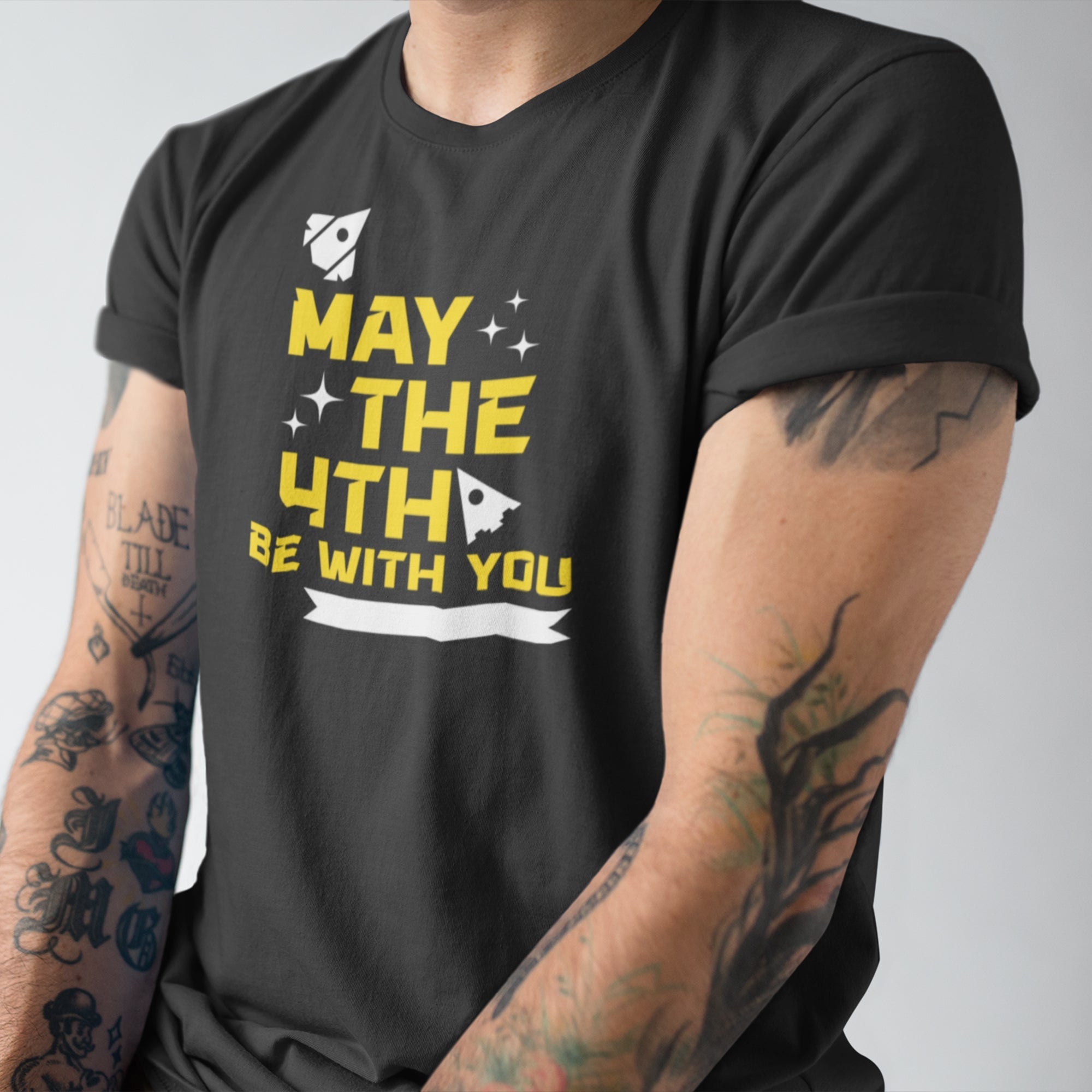 May The 4th Rockets and Stars Tee — side view