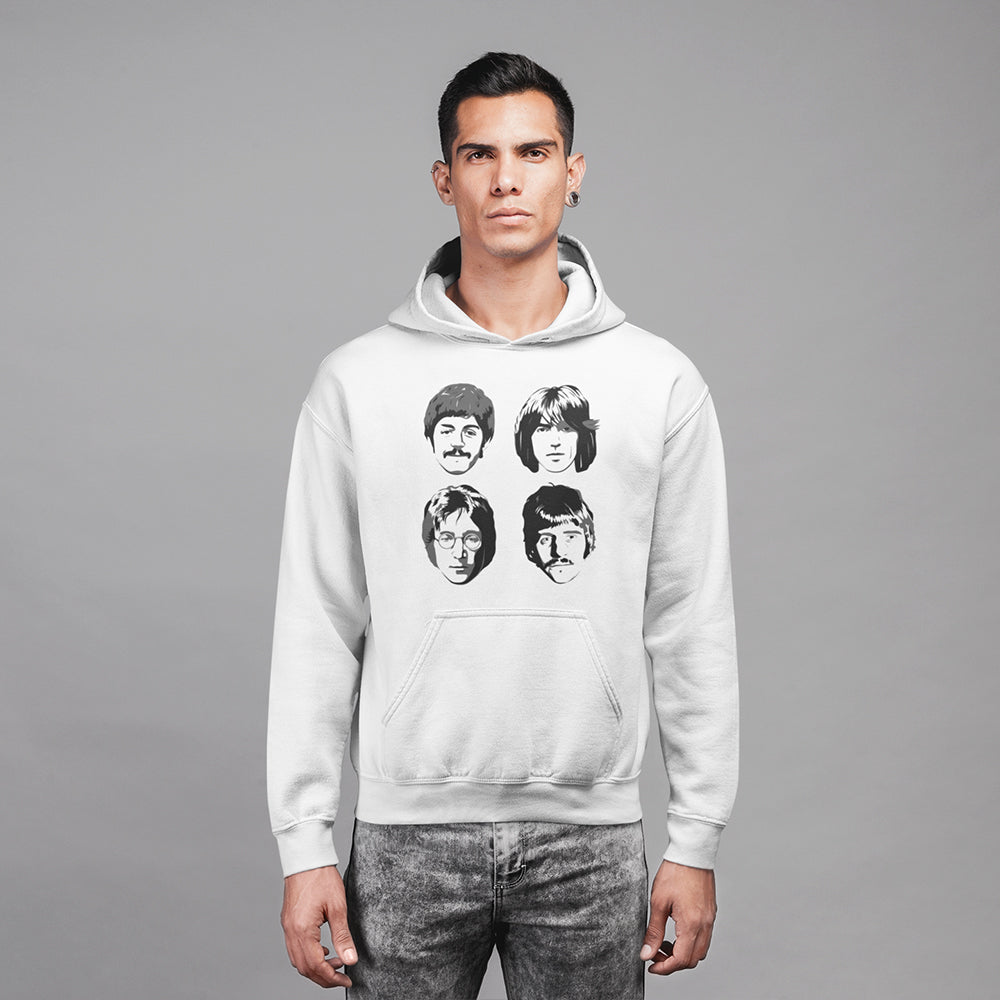 The Beatles Four Faces Hoodie — product photo 4