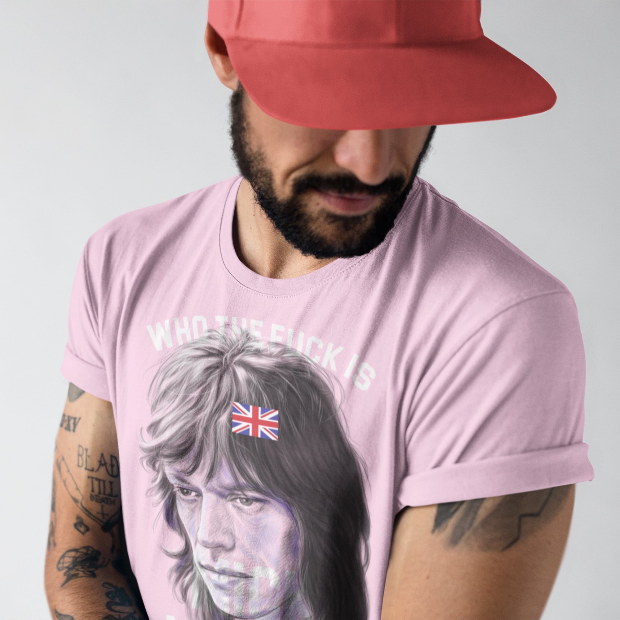 Mick Jagger Unisex T-Shirt - Back View
