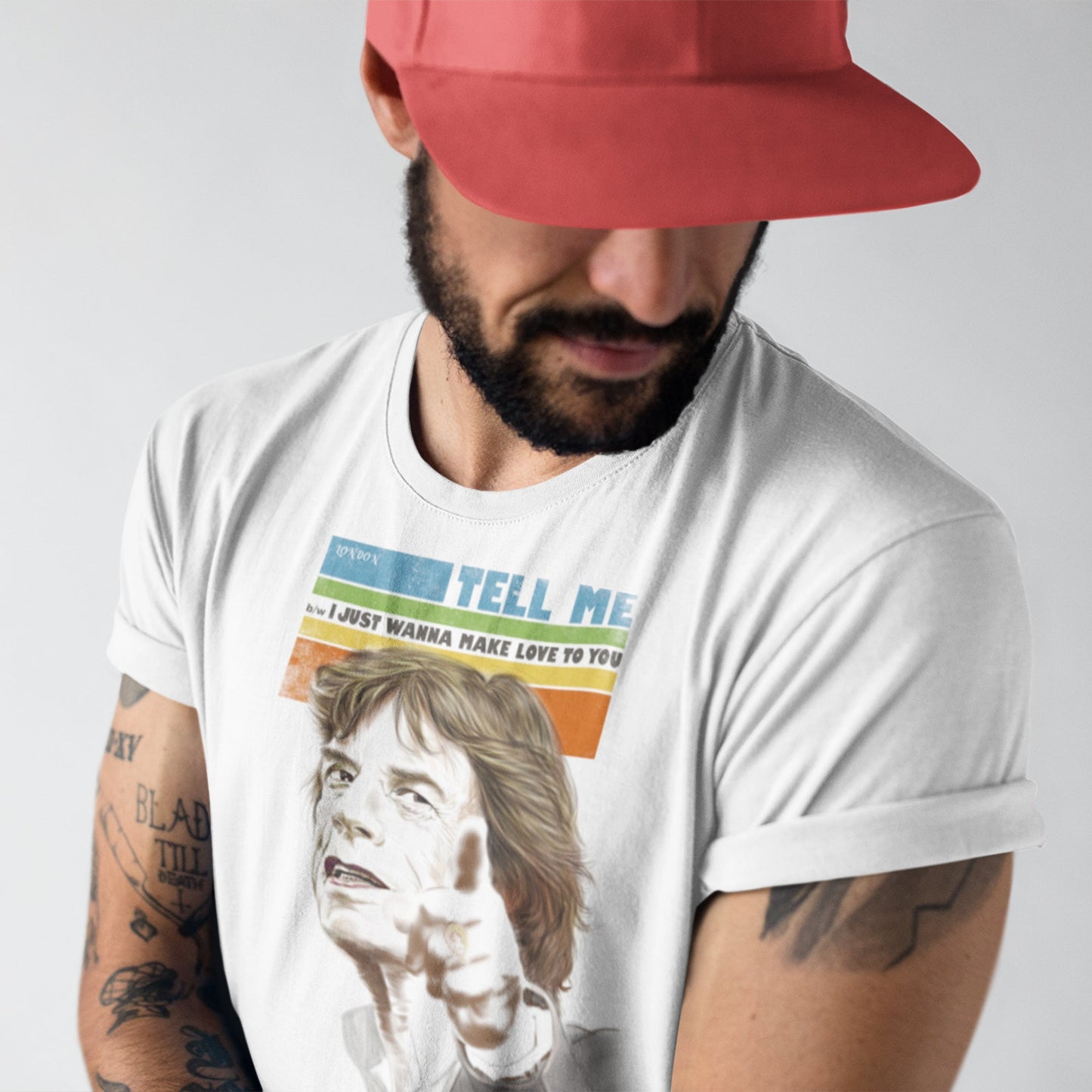 Mick Jagger Unisex T-Shirt - Detail Shot