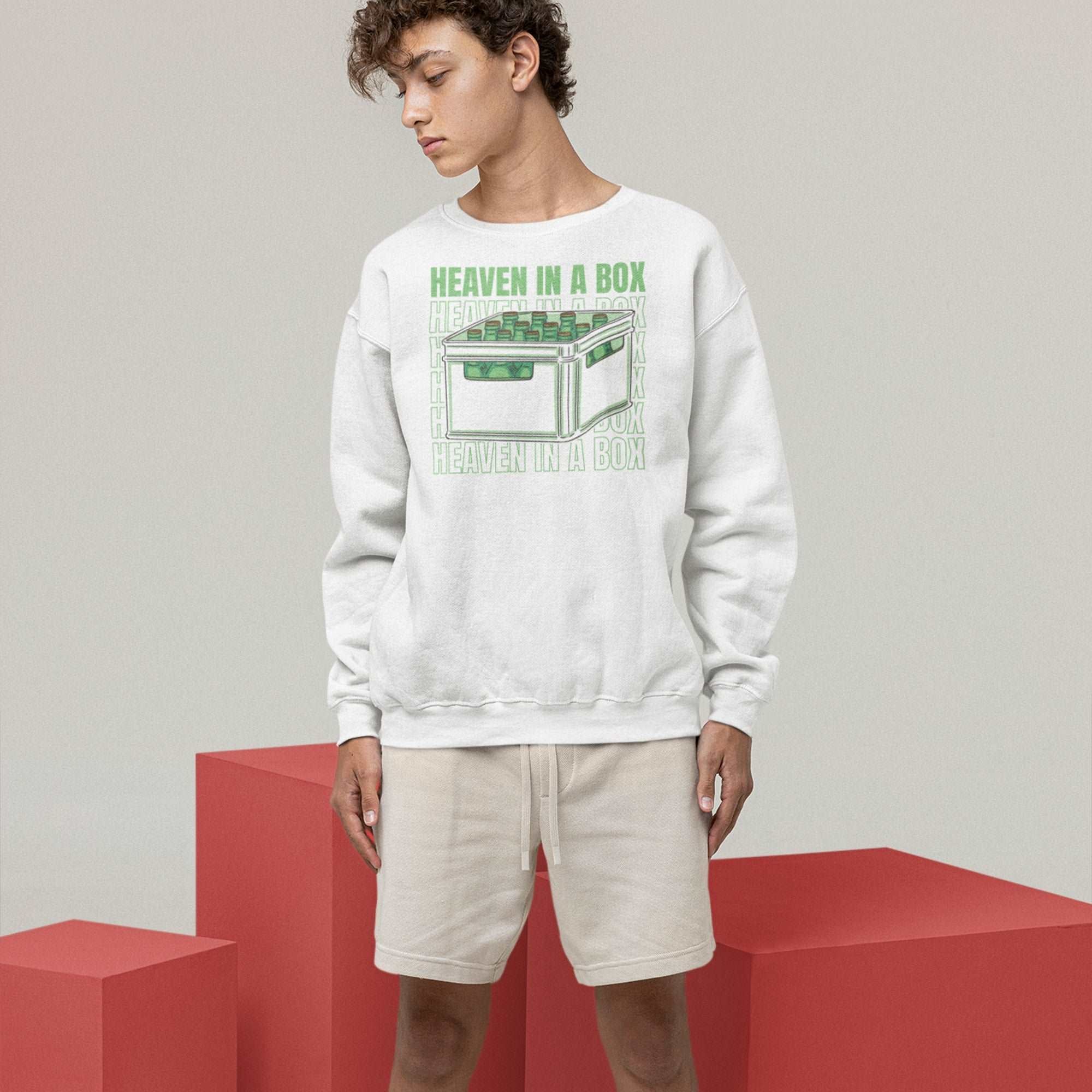 In Heaven A Box Unisex Premium Sweatshirt — product photo 3