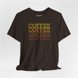 Brewed for Comfort coffee print t-shirt, brown, unisex regular fit