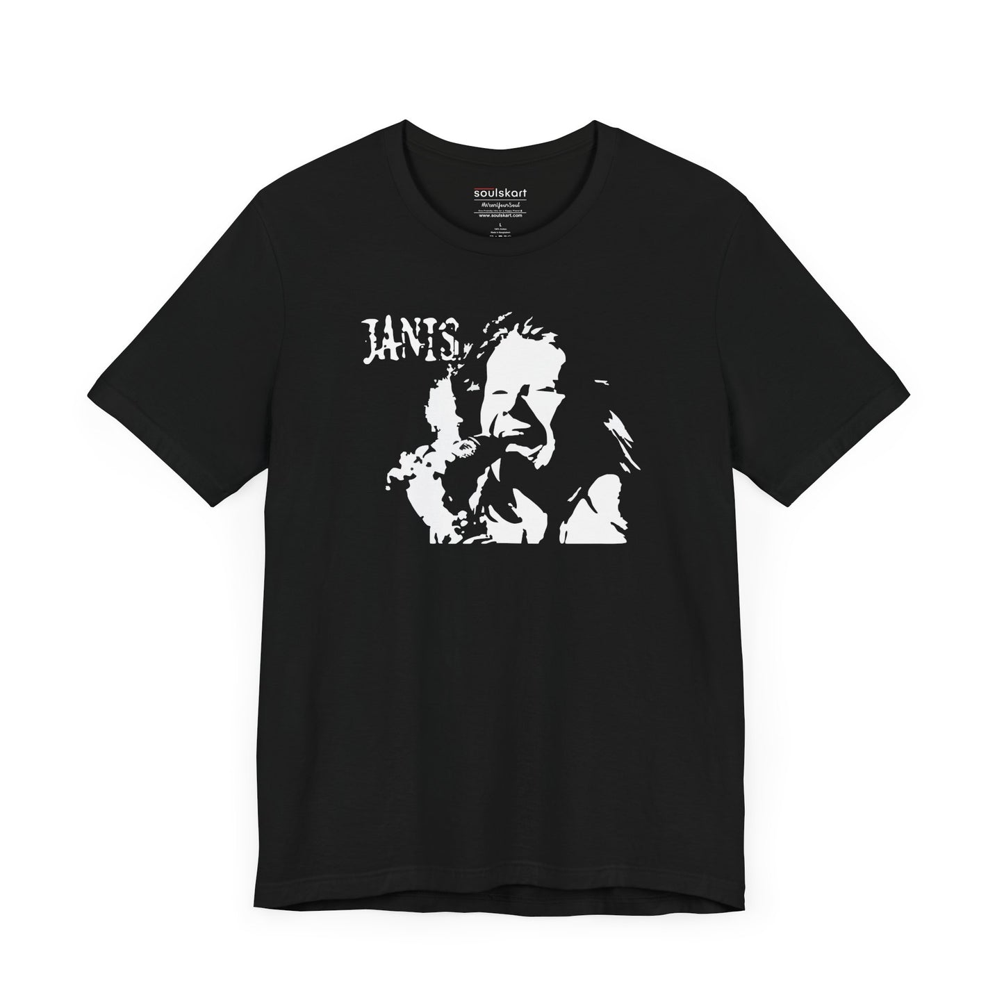 Janis Joplin Silhouette Tee - Unisex Music Icon Shirt | Soulskart - Side View