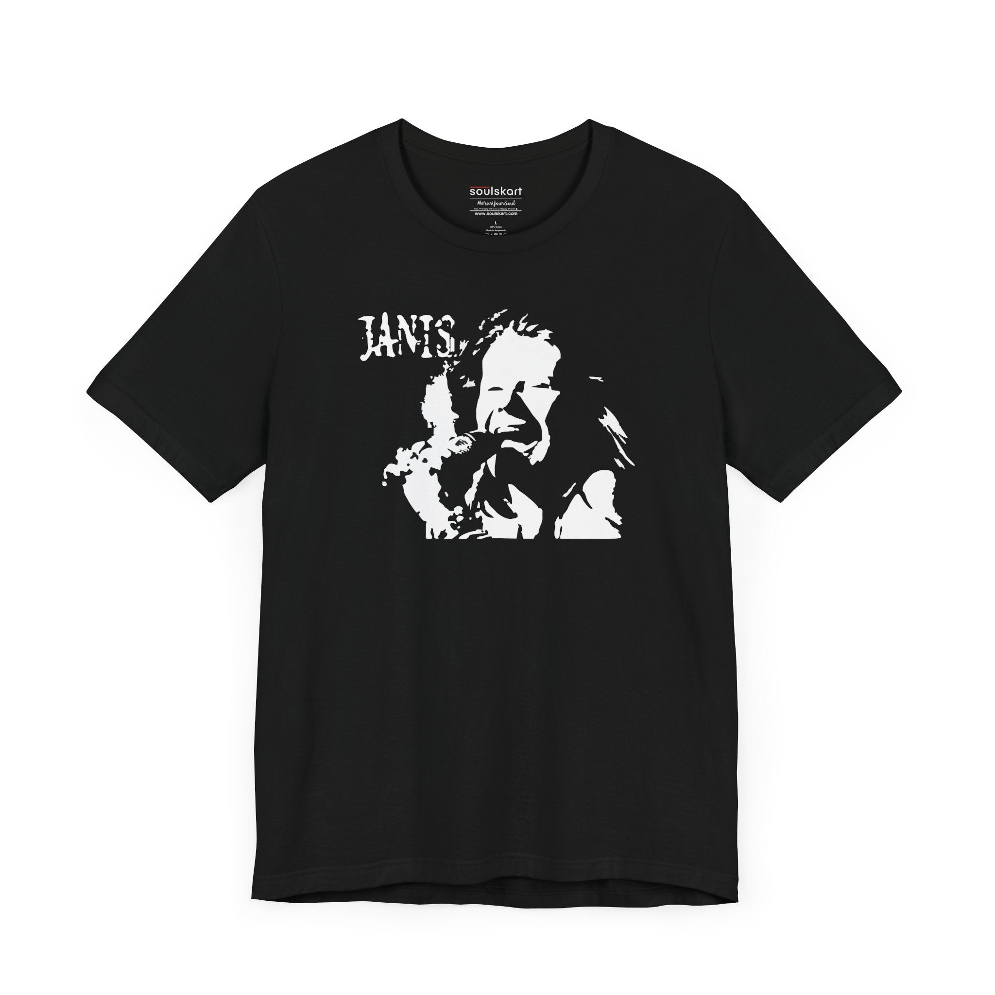 Janis Joplin Silhouette Tee - Unisex Music Icon Shirt | Soulskart - Side View