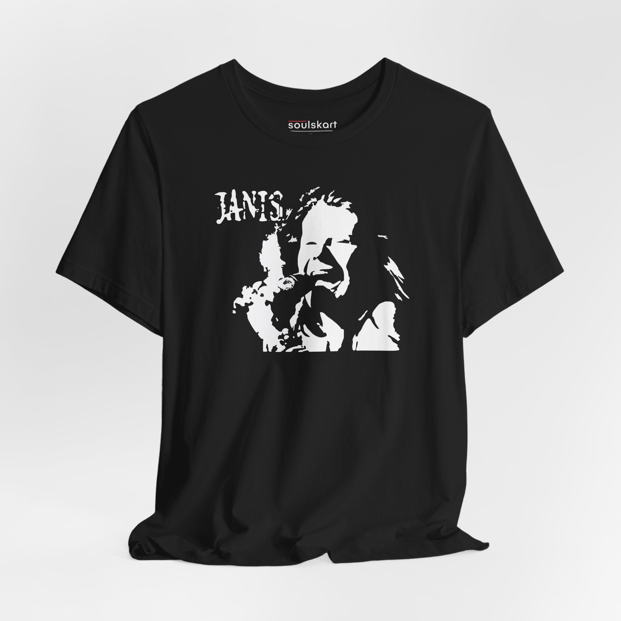 Janis Joplin Silhouette Tee - Unisex Music Icon Shirt | Soulskart - Main Product Image