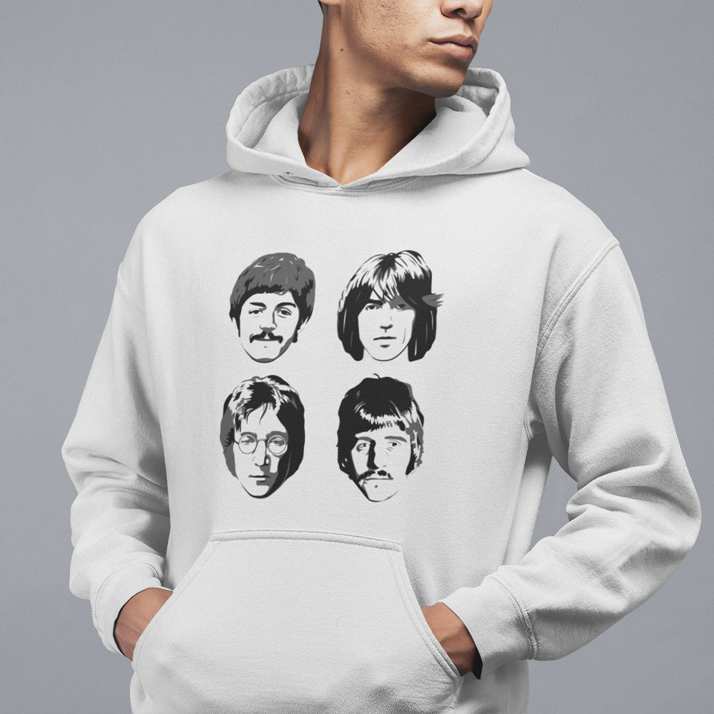 The Beatles Four Faces Hoodie — product photo 2