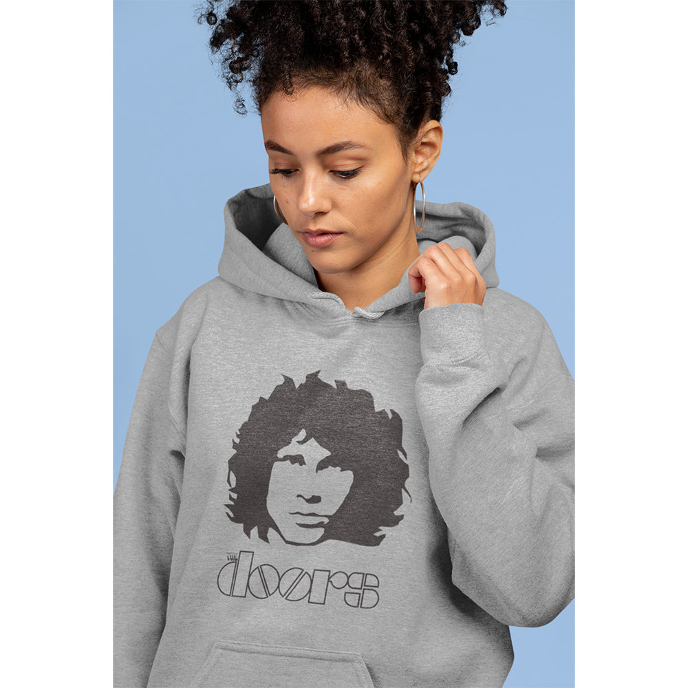 The Doors Morrison Portrait Hoodie — Grey — product photo 5