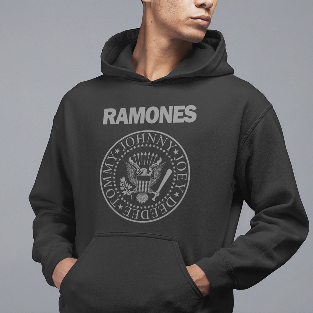 Ramones Presidential Seal Hoodie — Grey — product photo 2