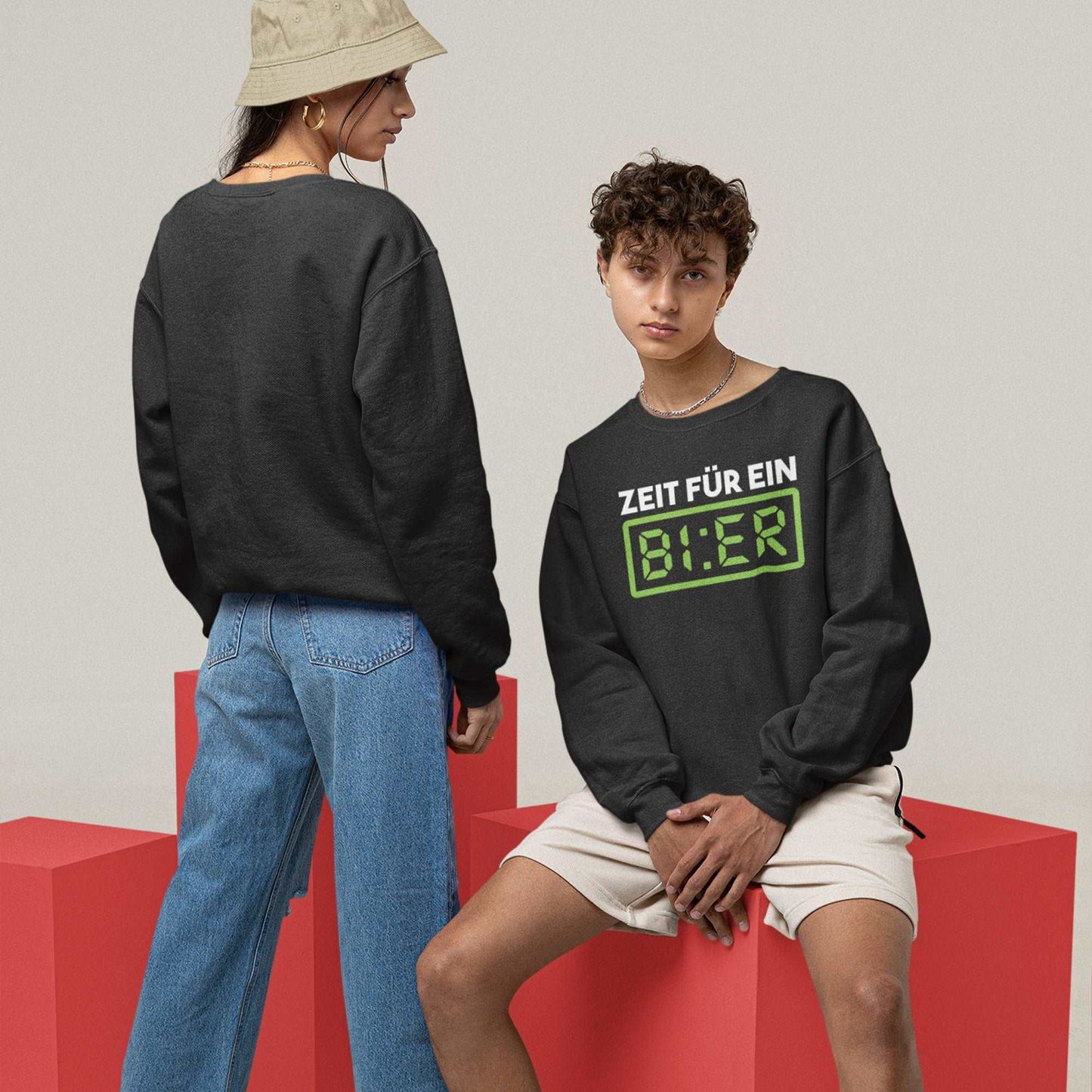 German Beer Time Unisex Premium Sweatshirt
