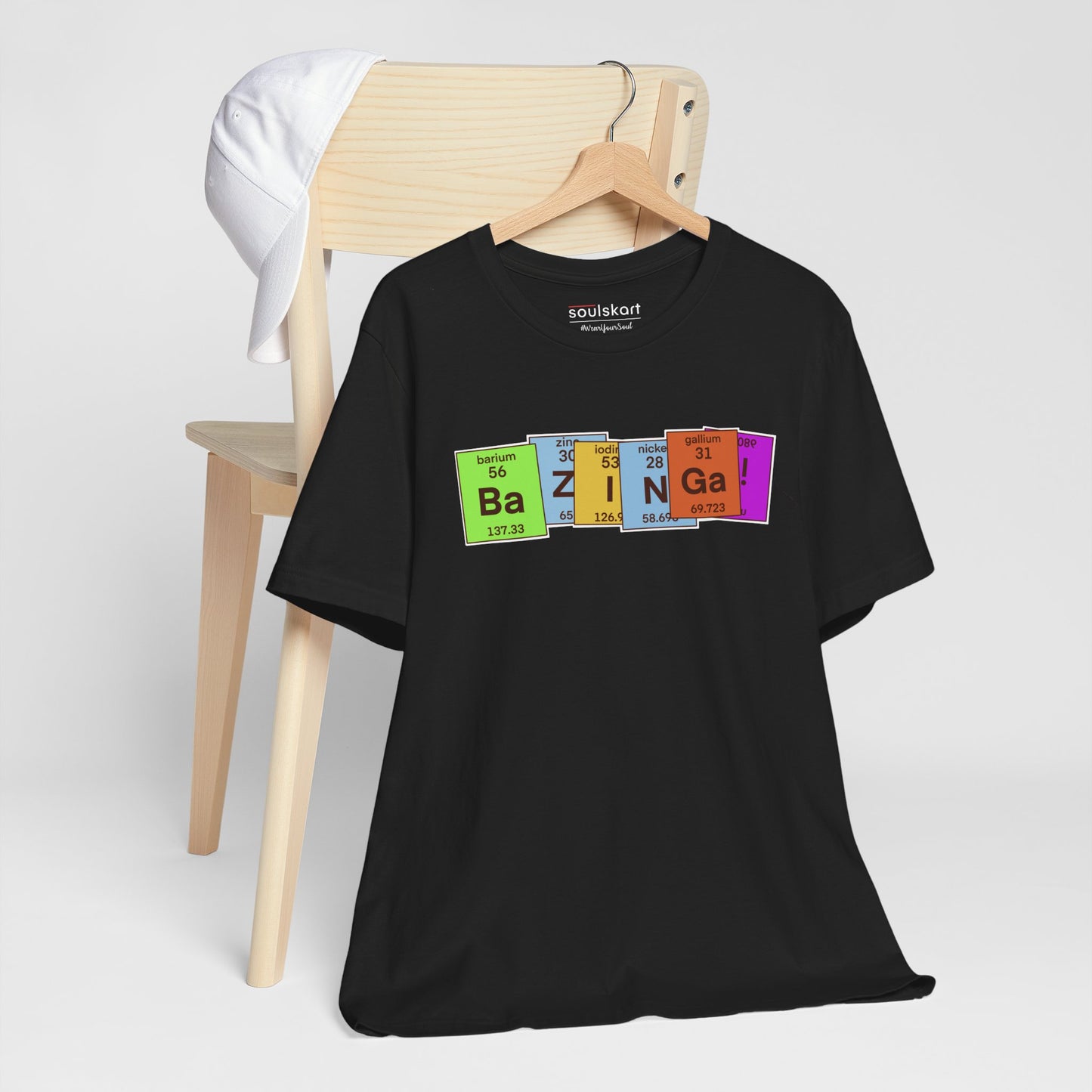 Big Bang Theory 'Bazinga!' Graphic Tee - Classic Unisex Fit - Side View