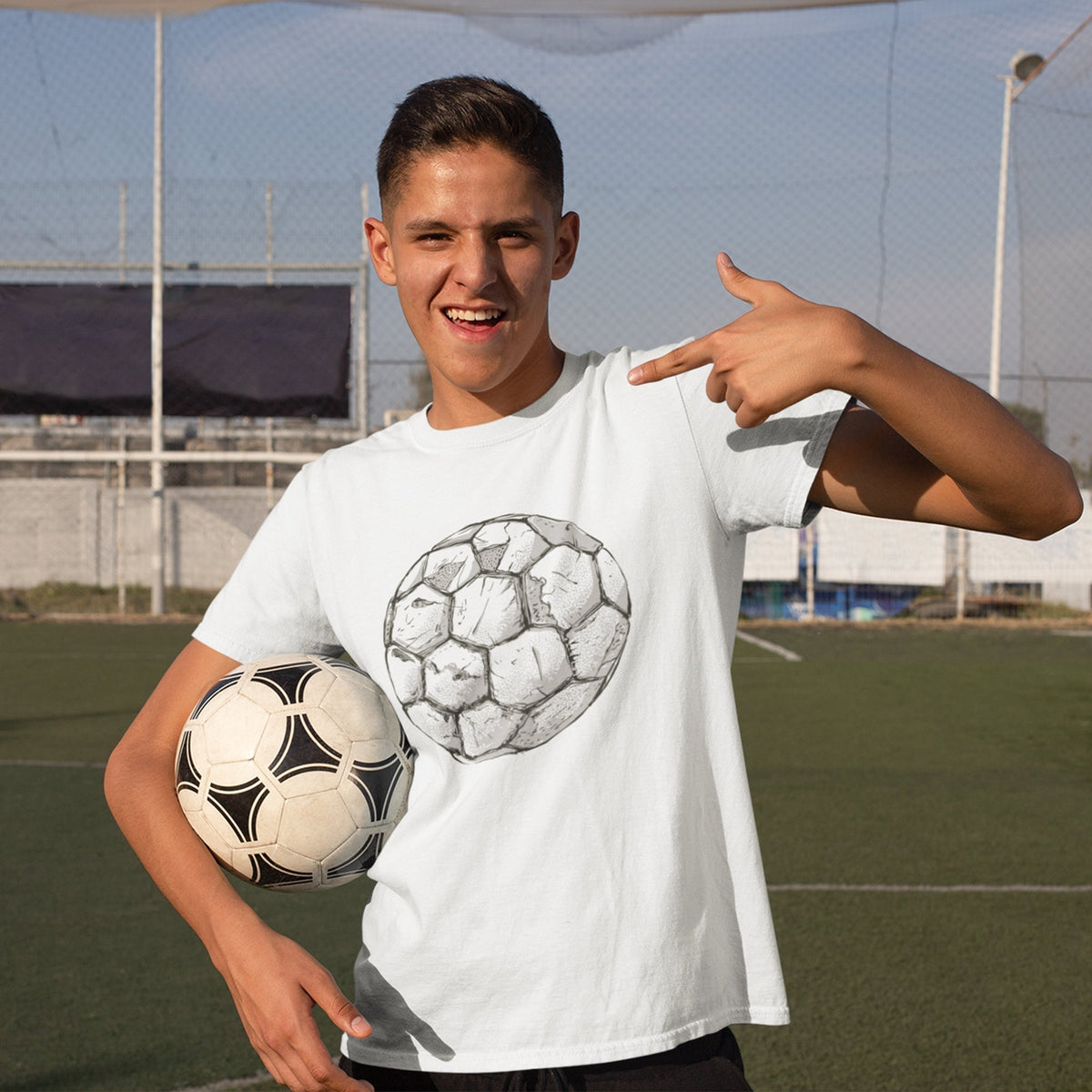 Soccer Ball Unisex T-Shirt — product photo 5
