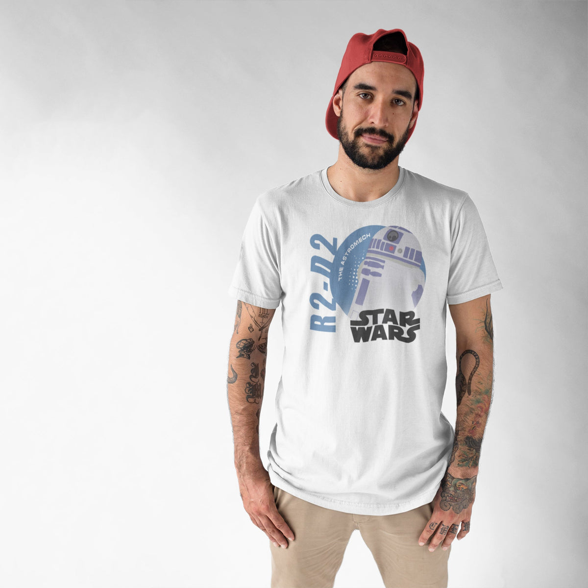 Star Wars: R2D2 Unisex T-Shirt — worn on model