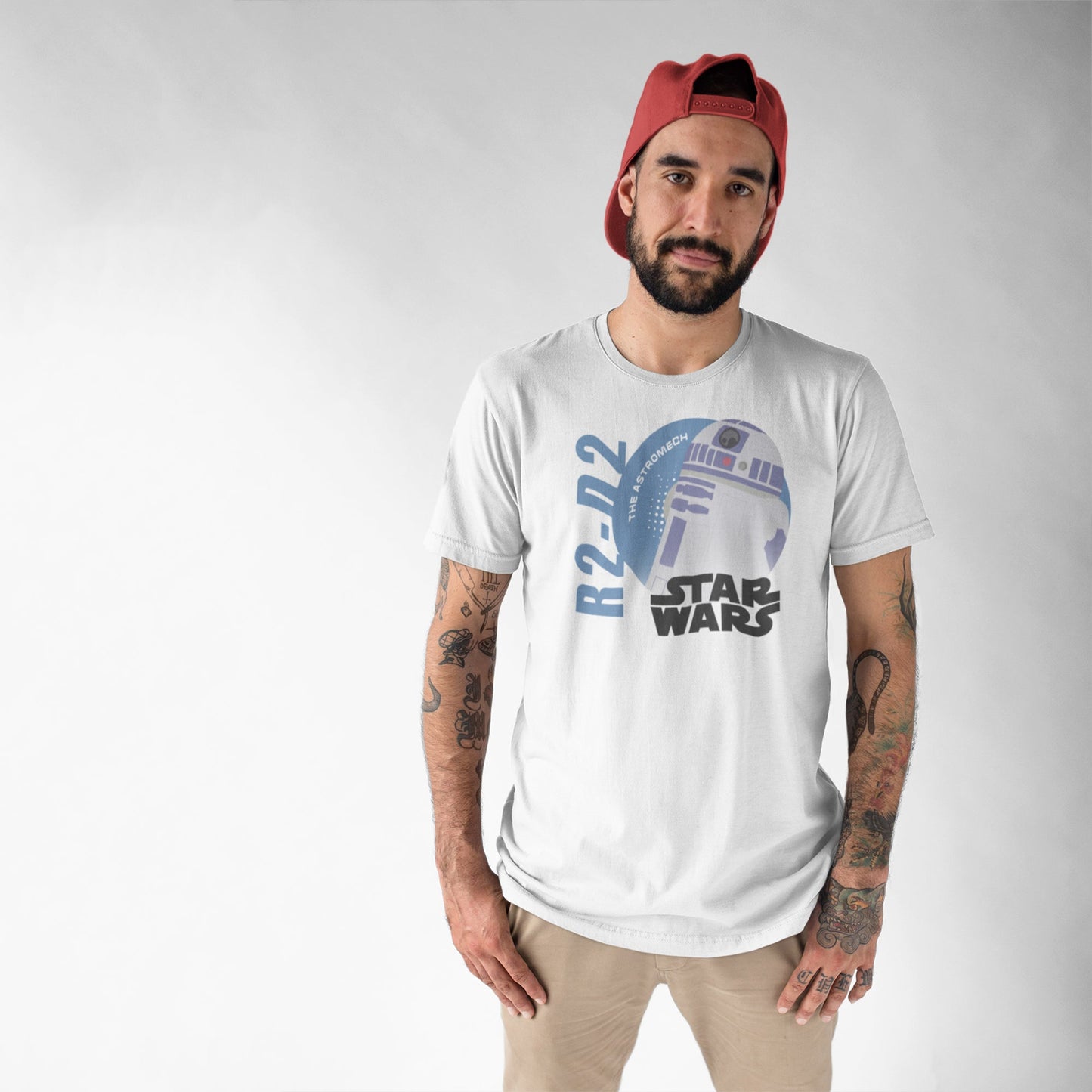 Star Wars: R2D2 Unisex T-Shirt - Worn View