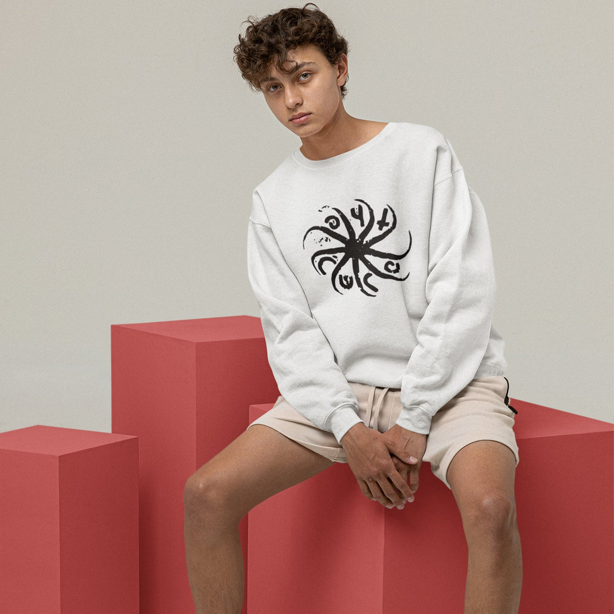 The Cure Spiral Emblem Sweatshirt — product photo 3