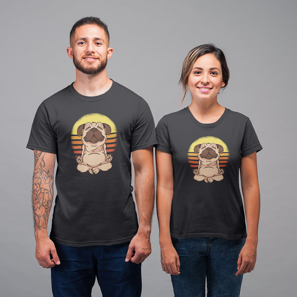 Pug Yoga Unisex T-Shirt — product photo 2