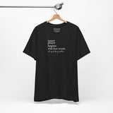 Not My Problem sarcastic tee back, unisex