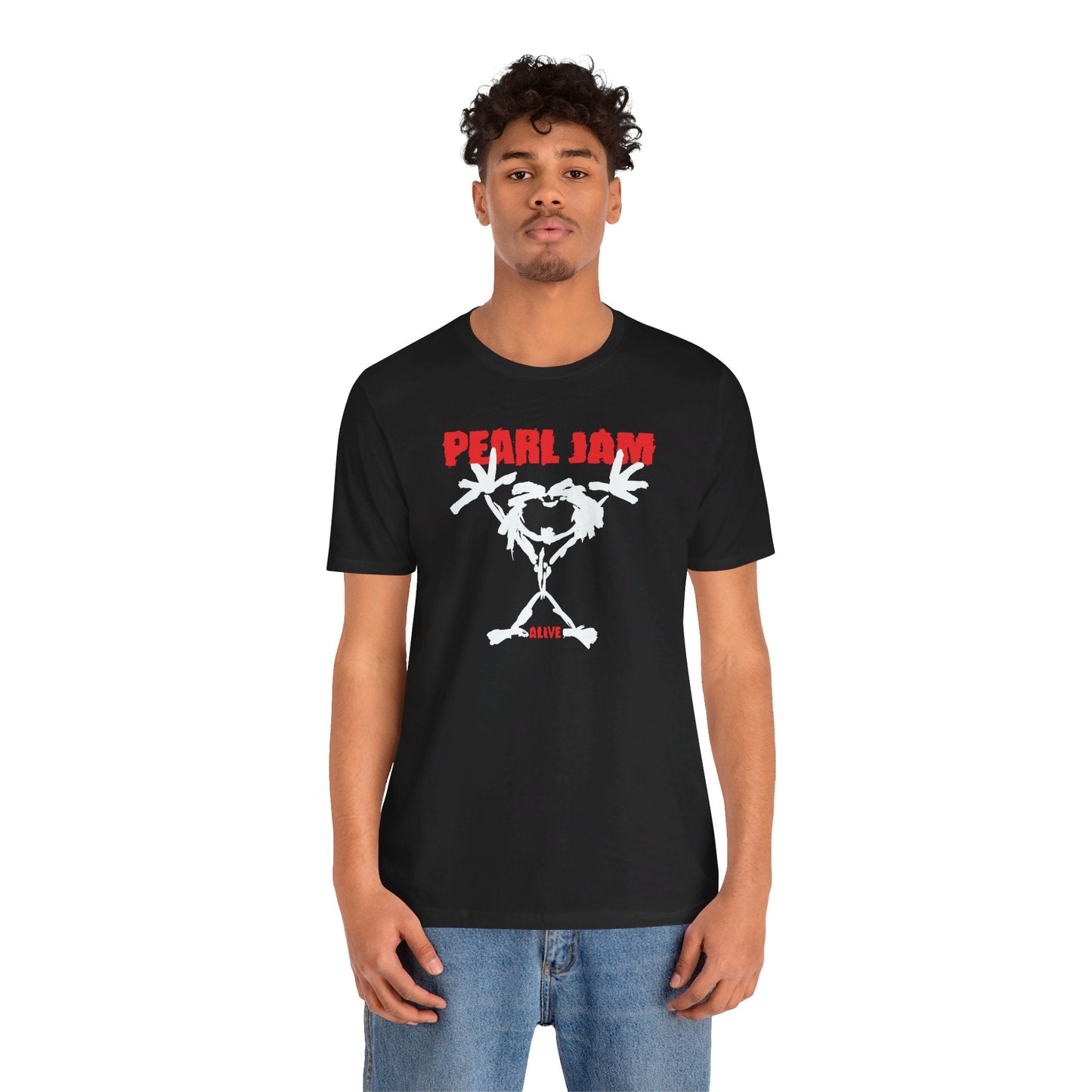 Pearl Jam Alive Tee - Unisex Rock Band T-Shirt for True Fans - Worn View