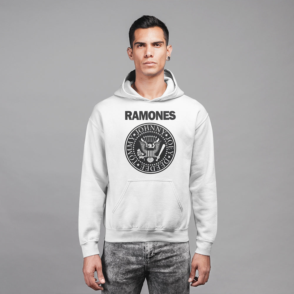 Ramones Presidential Seal Hoodie — White — product photo 3