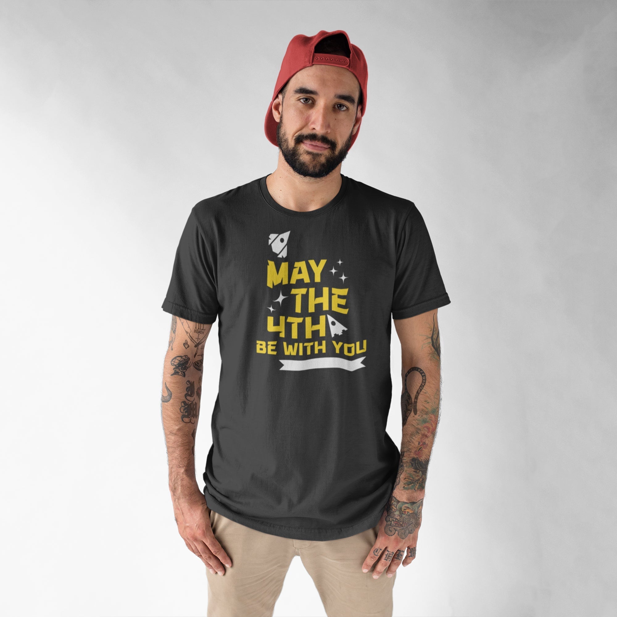 May The 4th Be With You, Star Wars Unisex T-Shirt - Worn View