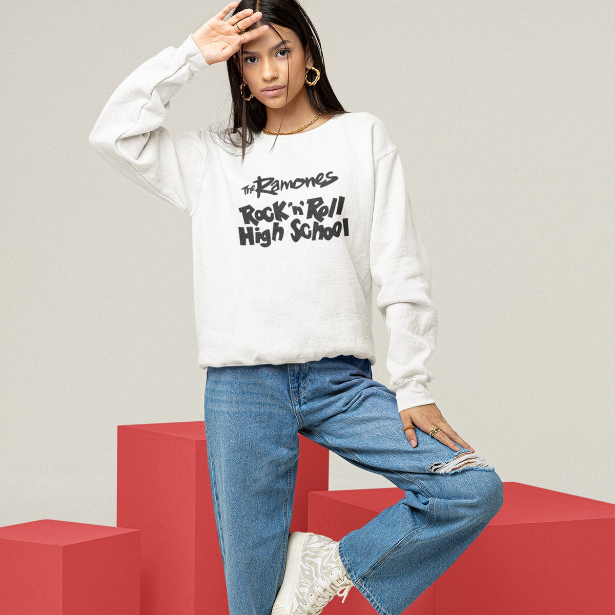 Ramones Rock N Roll Unisex Premium Sweatshirt — product photo 6