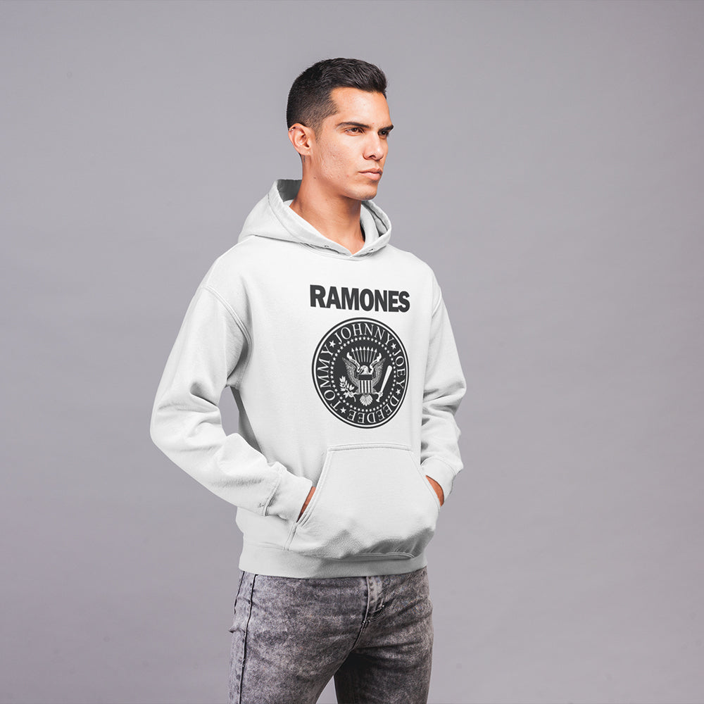 Ramones Presidential Seal Hoodie — White — product photo 4