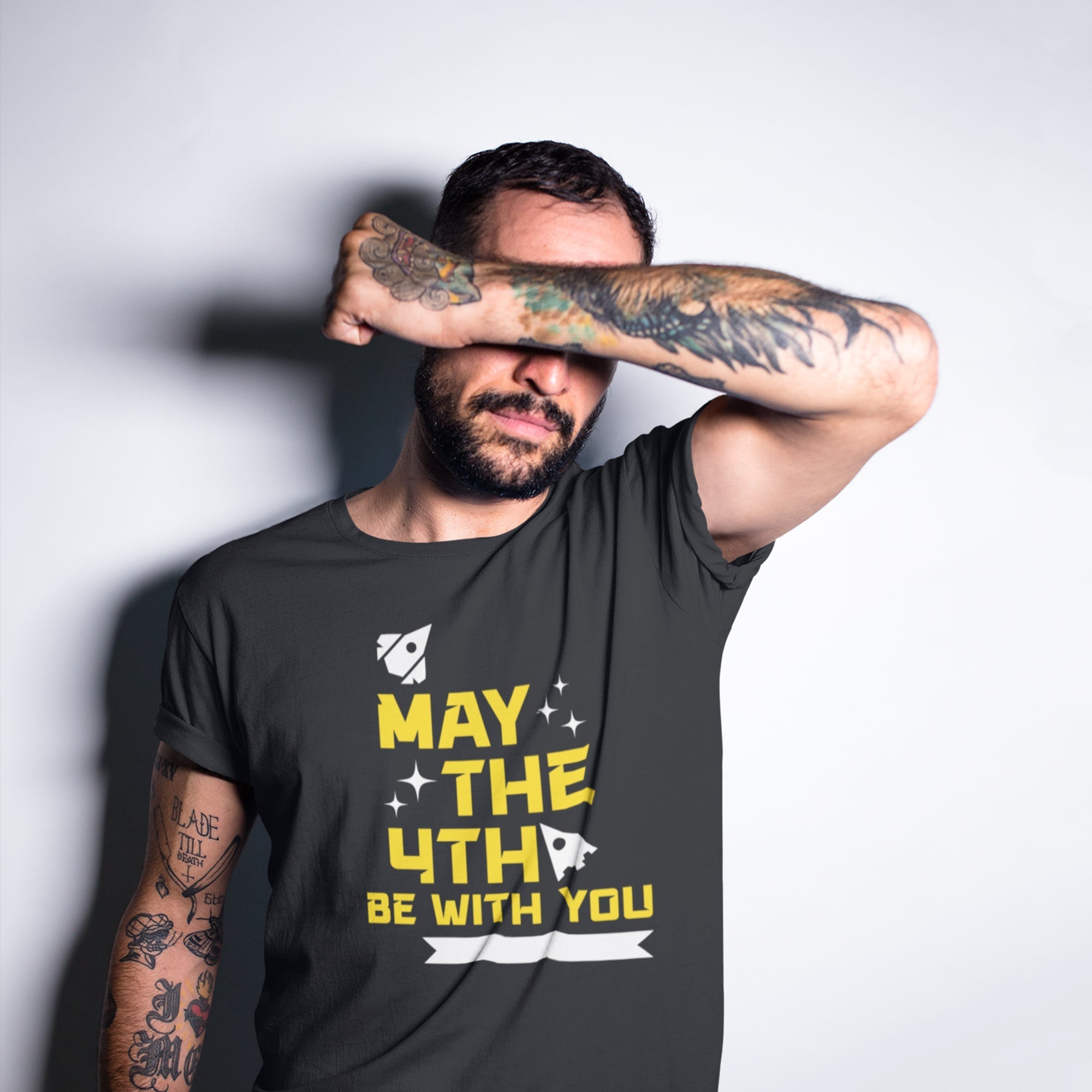 May The 4th Rockets and Stars Tee — back view