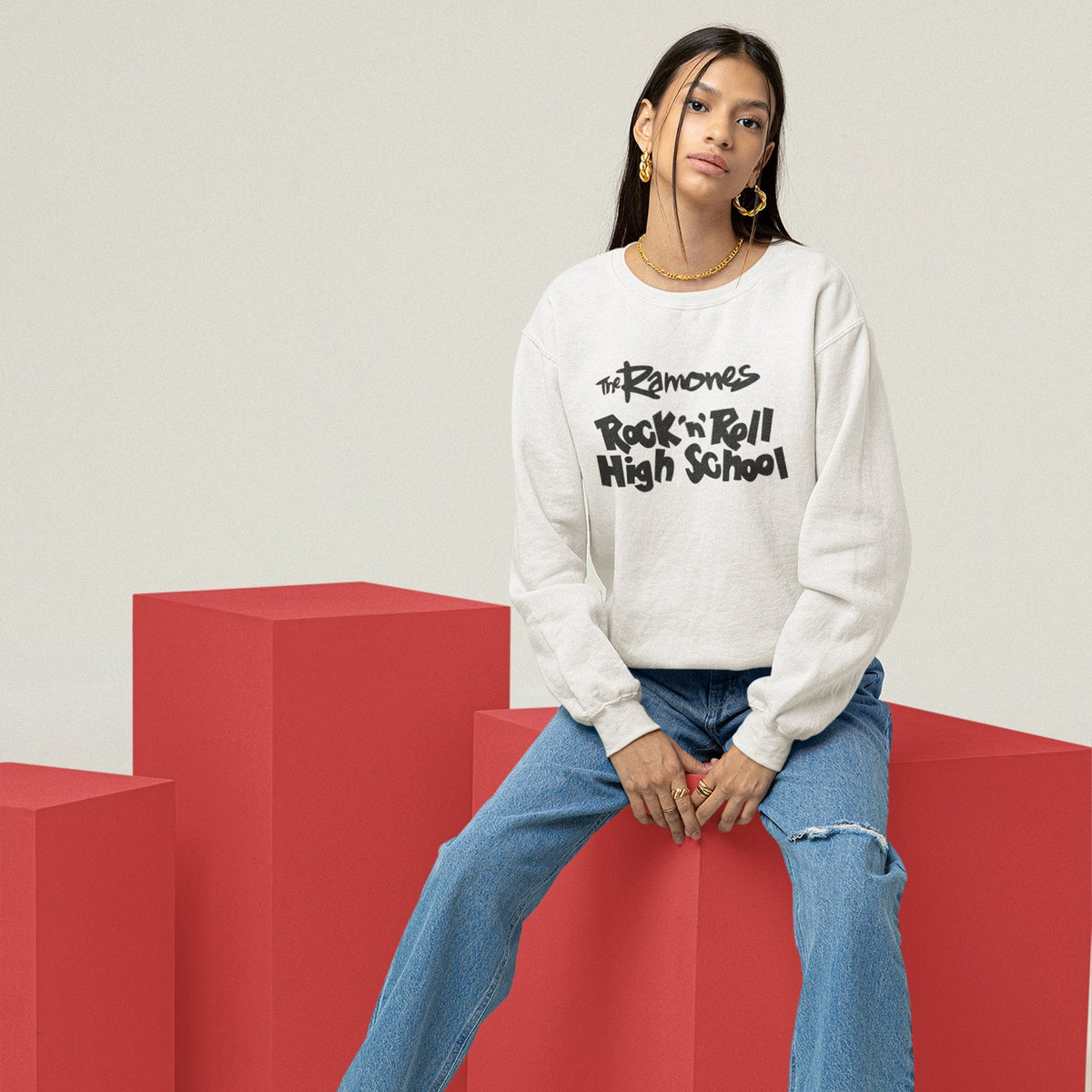 Ramones Rock N Roll Unisex Premium Sweatshirt — product photo 8