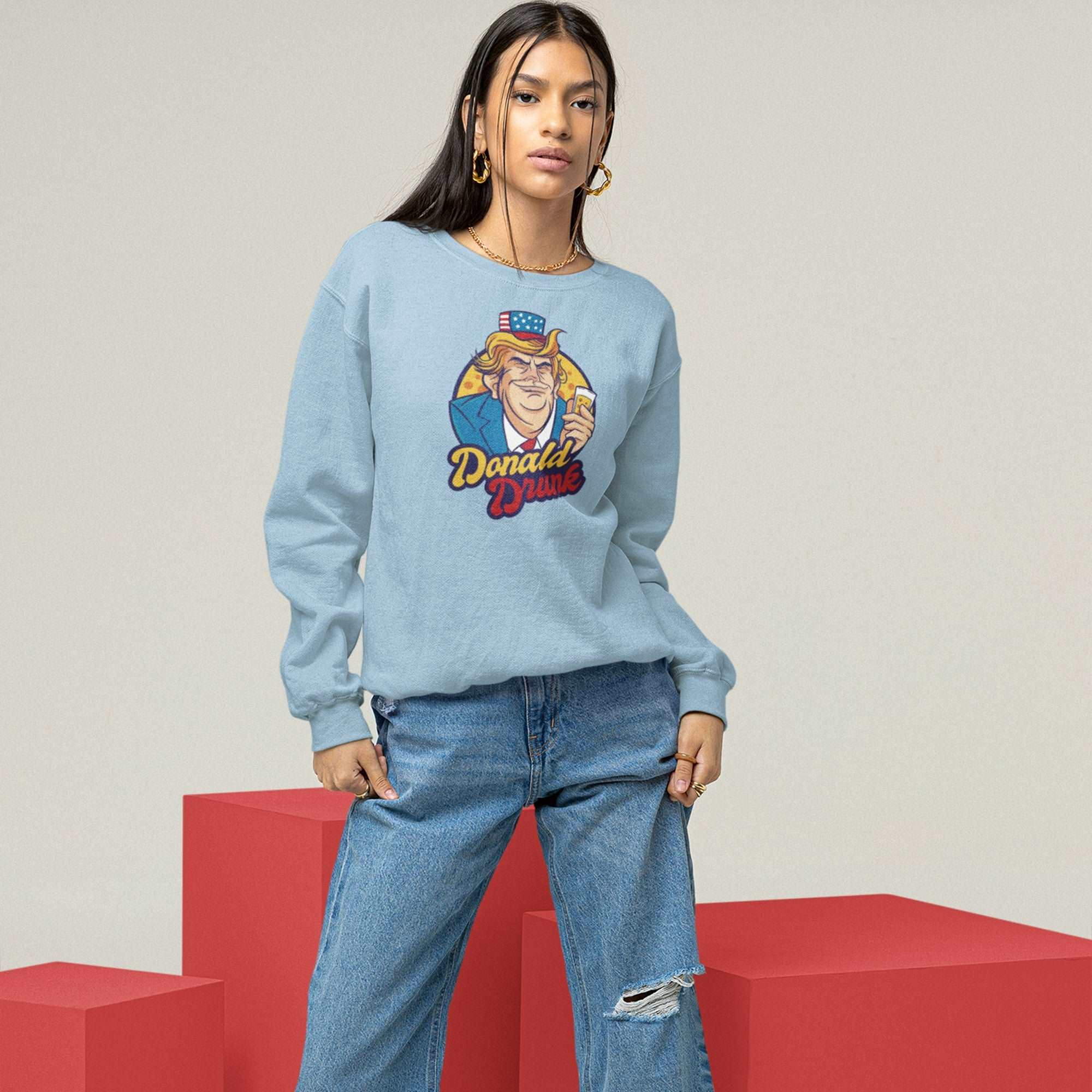 Donald Drunk Unisex Premium Sweatshirt