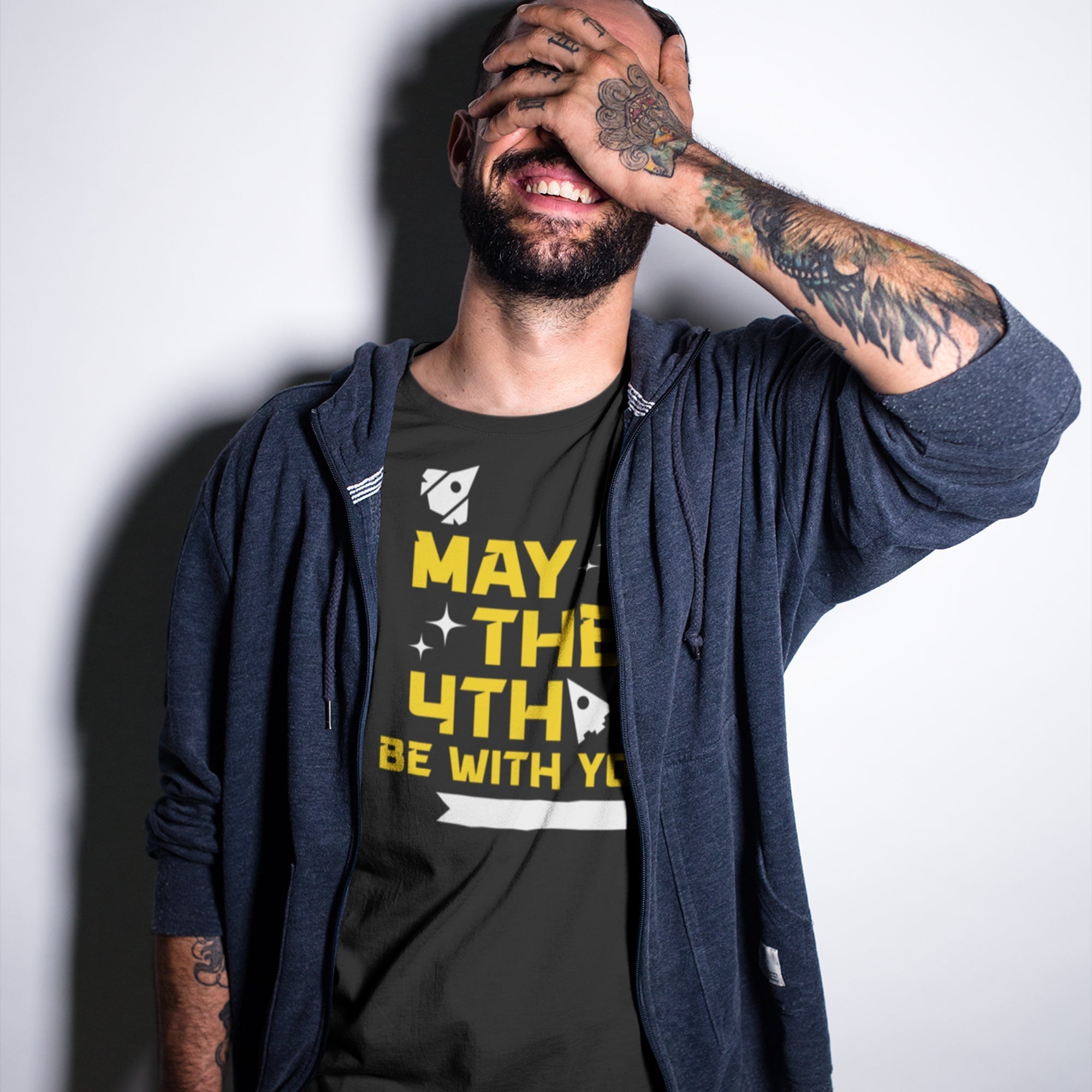 May The 4th Rockets and Stars Tee — front view