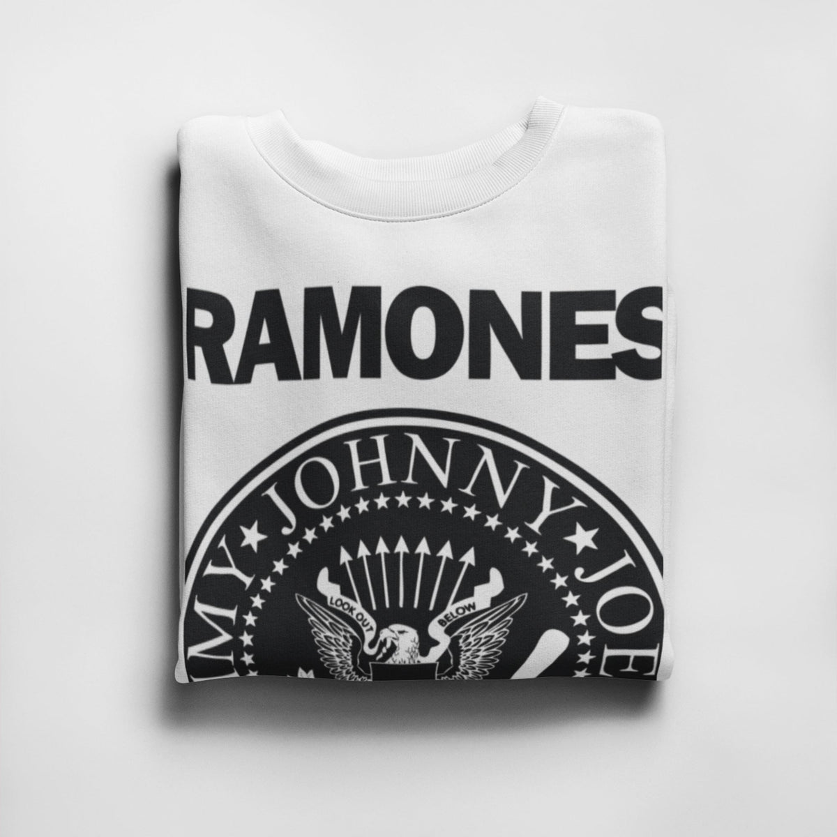 Ramones Presidential Seal Sweatshirt — White — product photo 2