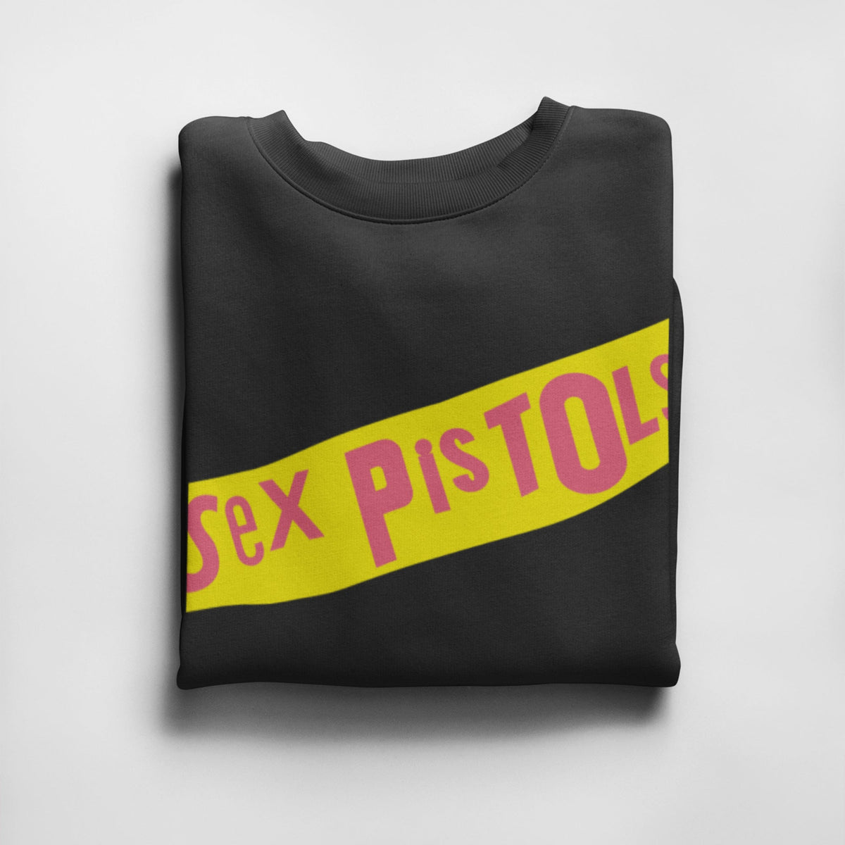 Sex Pistols Yellow Banner Logo Sweatshirt — product photo 2