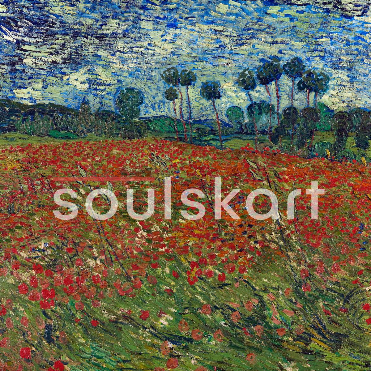 Vincent van Gogh Poppy Field Hoodie — product photo 4