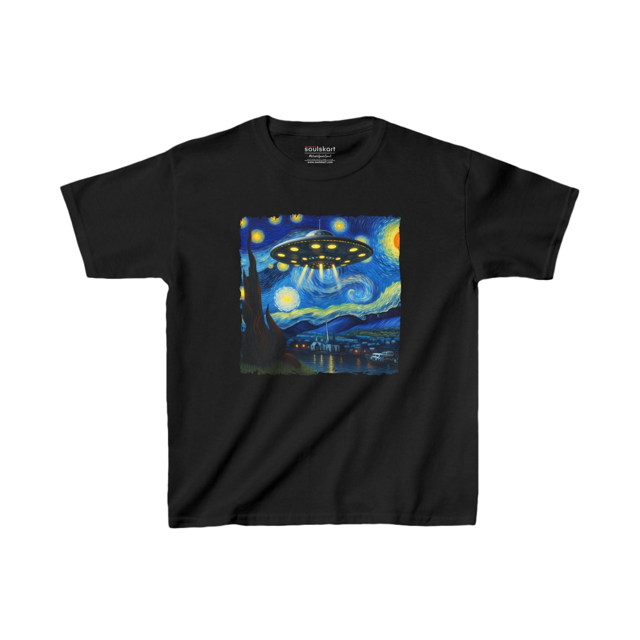 UFO Starry Night Kids T-Shirt — main product image