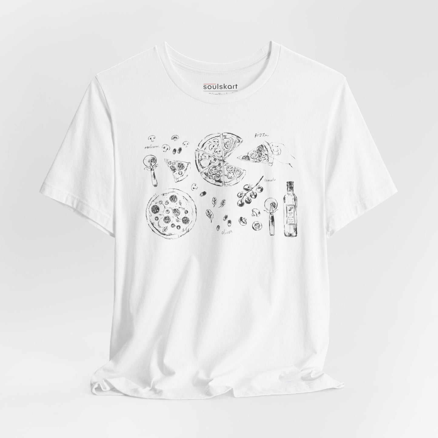 "Slice, Slice Baby!" Pizza Print T-Shirt - Main Product Image